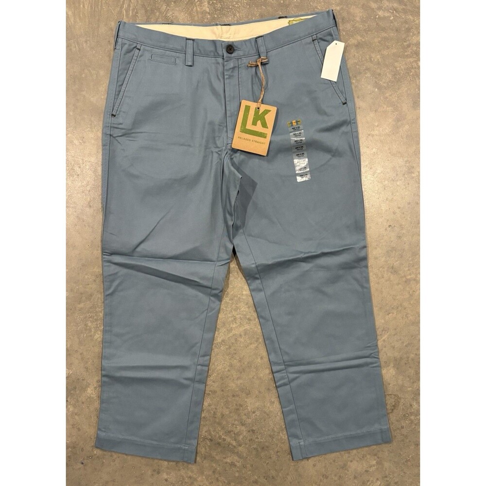 NWT Haggar Life Khaki Chino Relaxed Straight Pants Blue Men’s 38x29